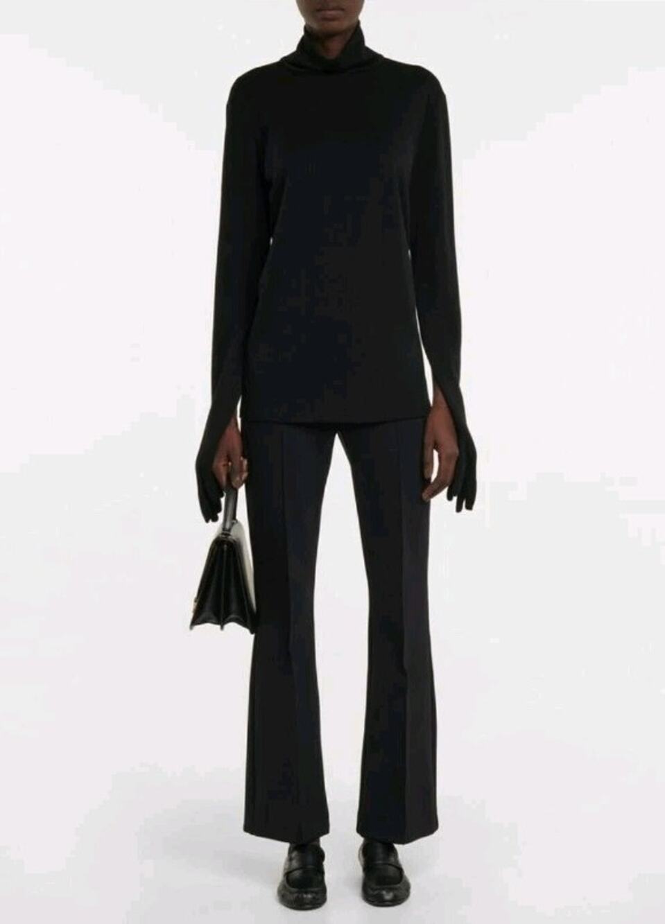 NWT The Row Aino Turtleneck Wool-blend Top M Avant Garde Gloves Minimalist